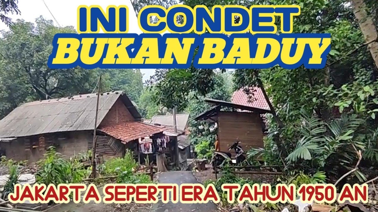 Kampung sedikit Condet || Hutan kota || jakarta seperti Era 1960 an