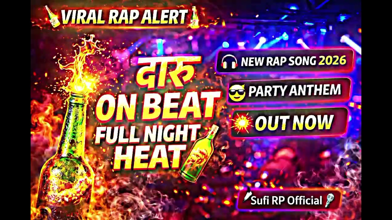 🔥 Presenting “दारू ON BEAT” – The Most Energetic New Hindi Rap Song 2026! 🎤🍾