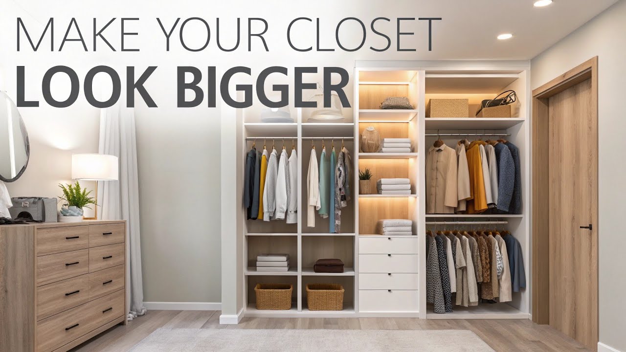 “ Simple Hacks for a Cleaner, Bigger Closet