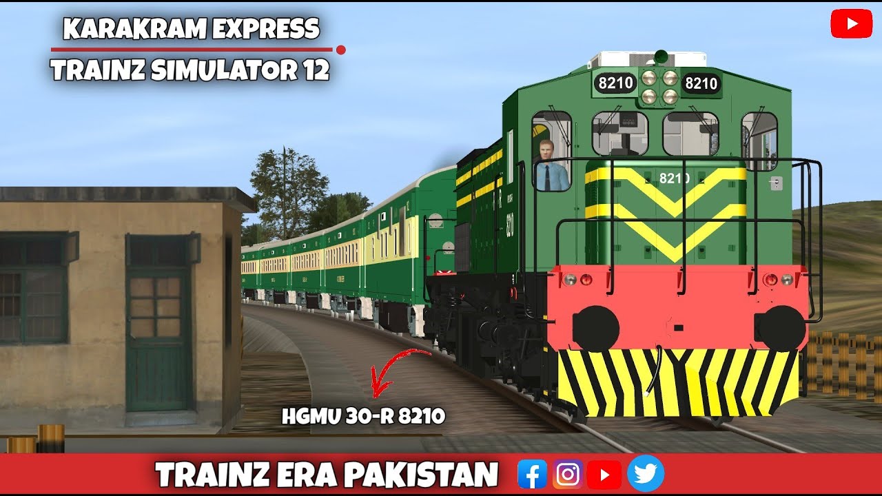 HGMU 30-R WITH KARAKRAM EXPRESS IN TRAINZ | #trainzsimulator #train #trending #viralvideo