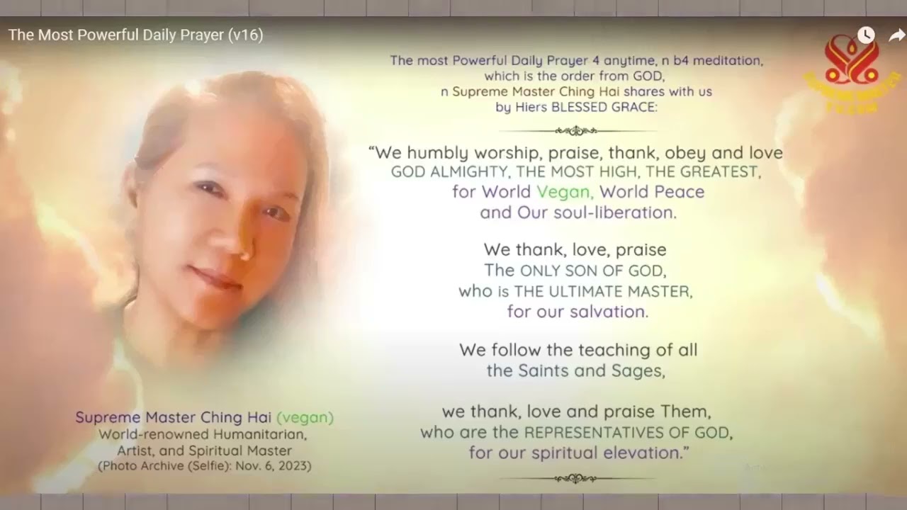 Lời cầu nguyện 2h -48 600 MAX The Most Powerful Daily Prayer ( Max= 81.000 Quadrillion CHINGHAI