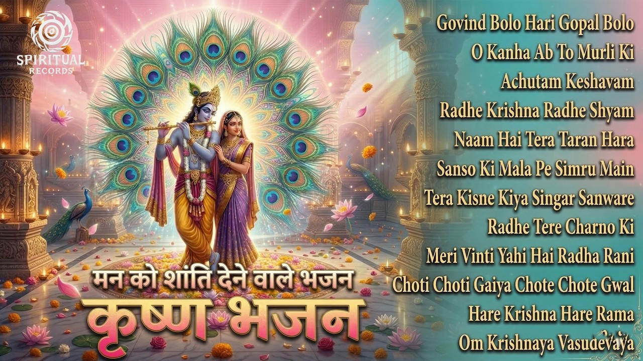 Radha Krishna Superhit Bhajans 🌸 | Bhajan Jukebox | Divine Devotional Songs | 4K Video