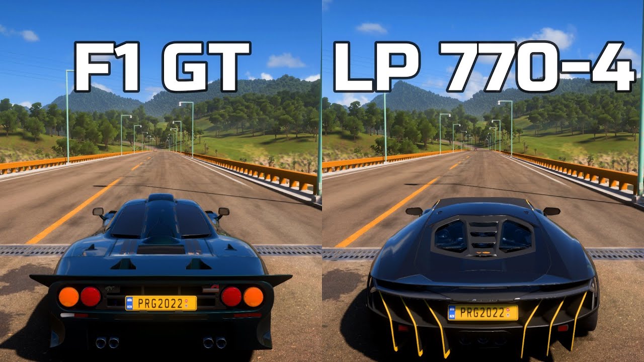 Forza Horizon 5: McLaren F1 GT vs Lamborghini Centenario LP 770-4 - Drag Race