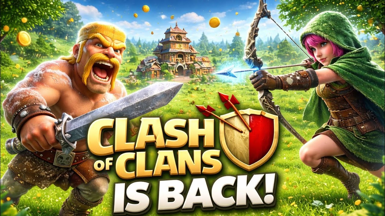 Playing again Clash of clans 👈🎮🎮🎮🎮😲😎😊