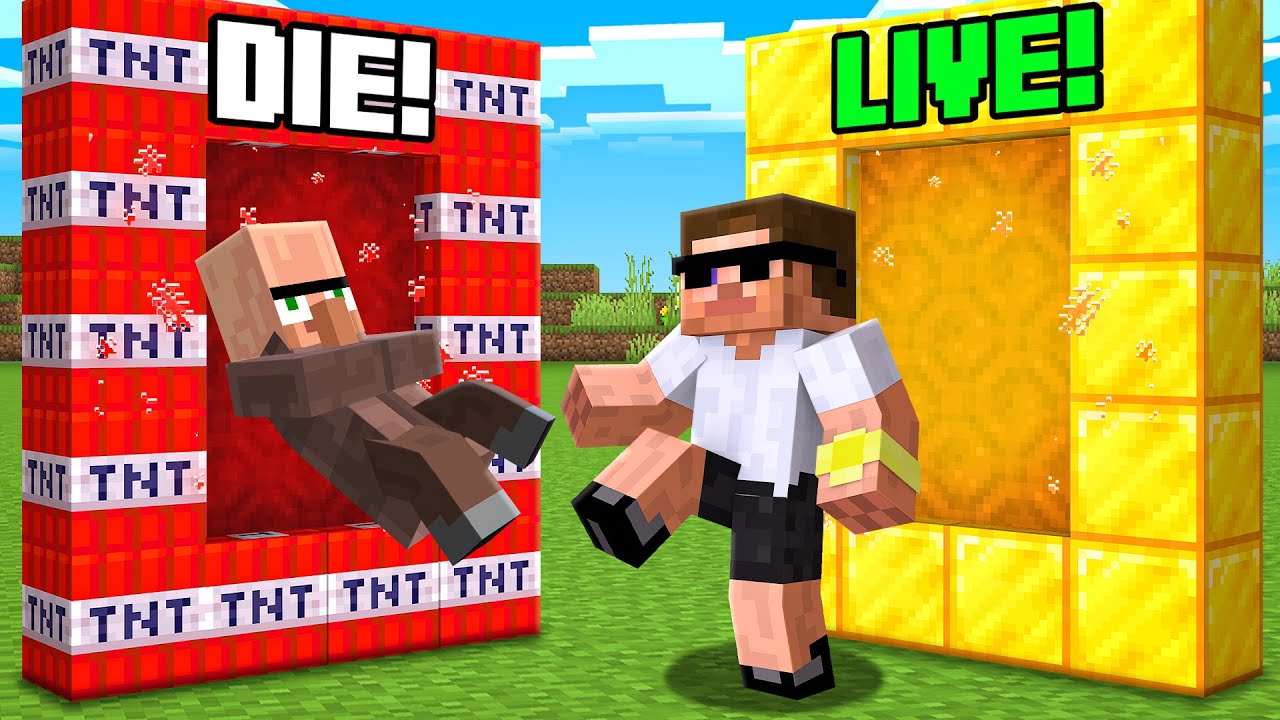 CHOOSE A RIGHT PORTAL BATTLE in Minecraft..