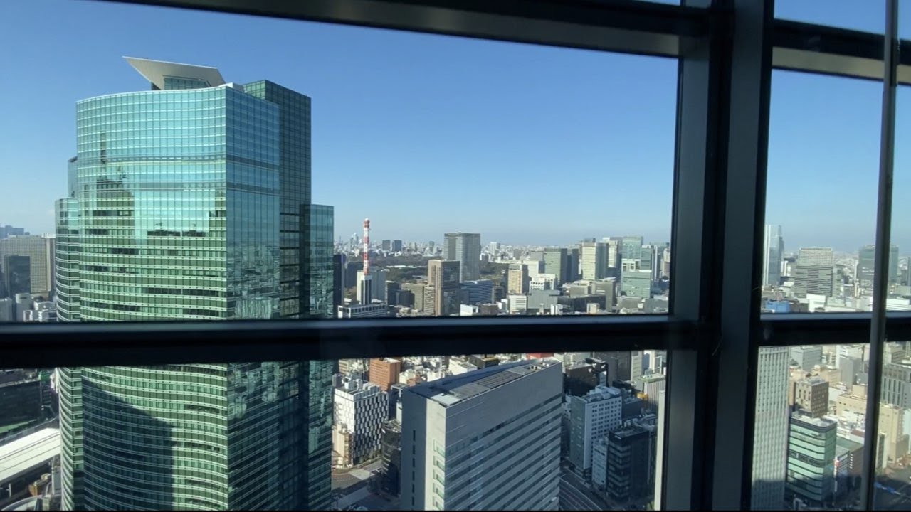 カレッタ汐留（電通本社ビル）スカイレストラン46階直通  エレベーター（三菱製）