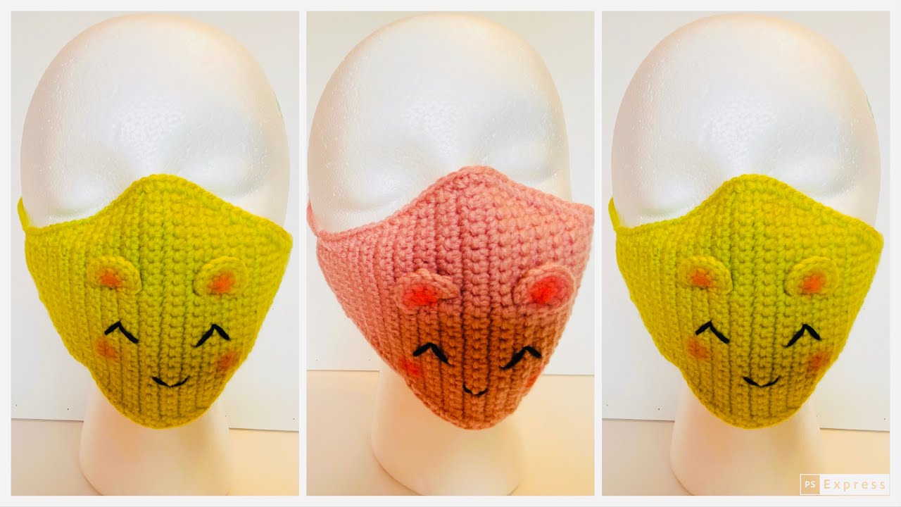 Mascarilla cubre boca tejida a crochet 1a parte. #crochet #tejidos #tejidosacrochet #cubreboca