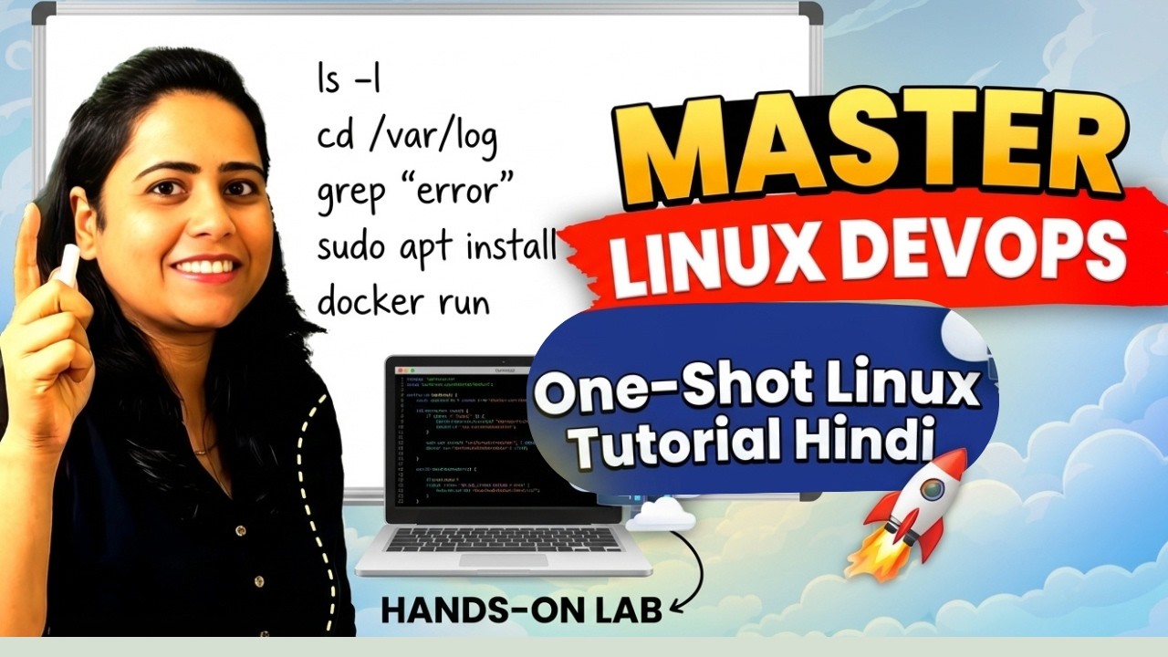 Linux for DevOps Beginners (Hindi) | Free Zero to Hero| Complete 5 Hour One Shot