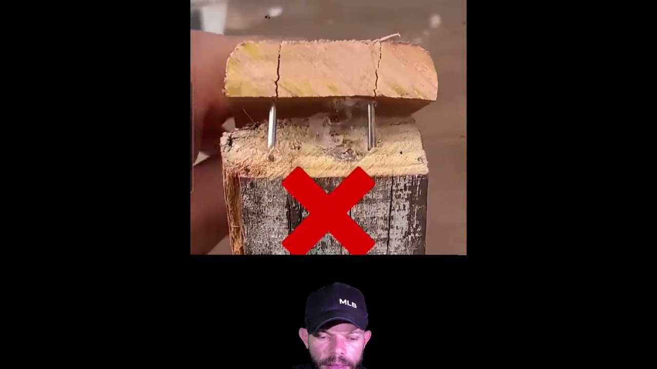 🛠La mejor forma de Clavar una madera sin que esta se rompa🛠