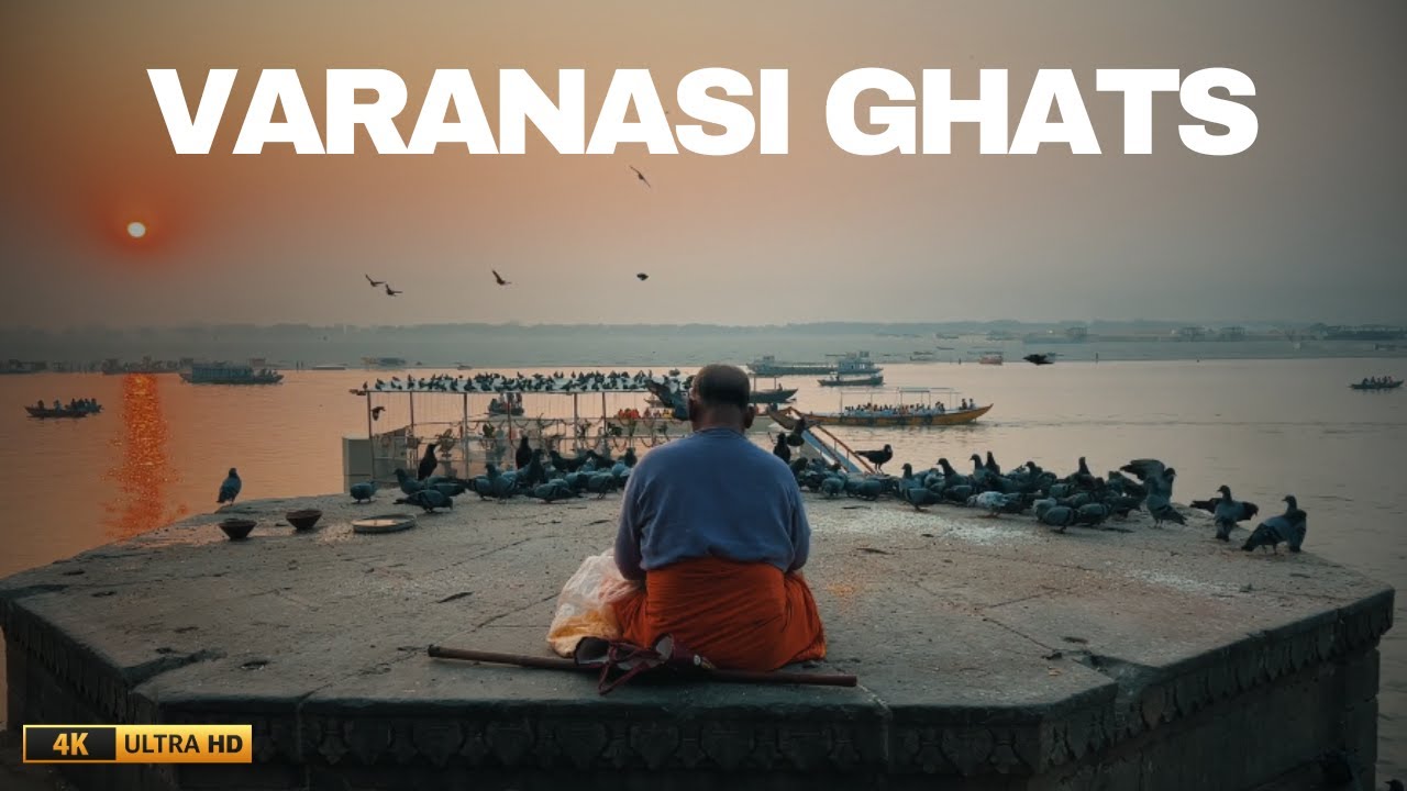 Varanasi Ghats | Peaceful Walk & Ganga River Drone View