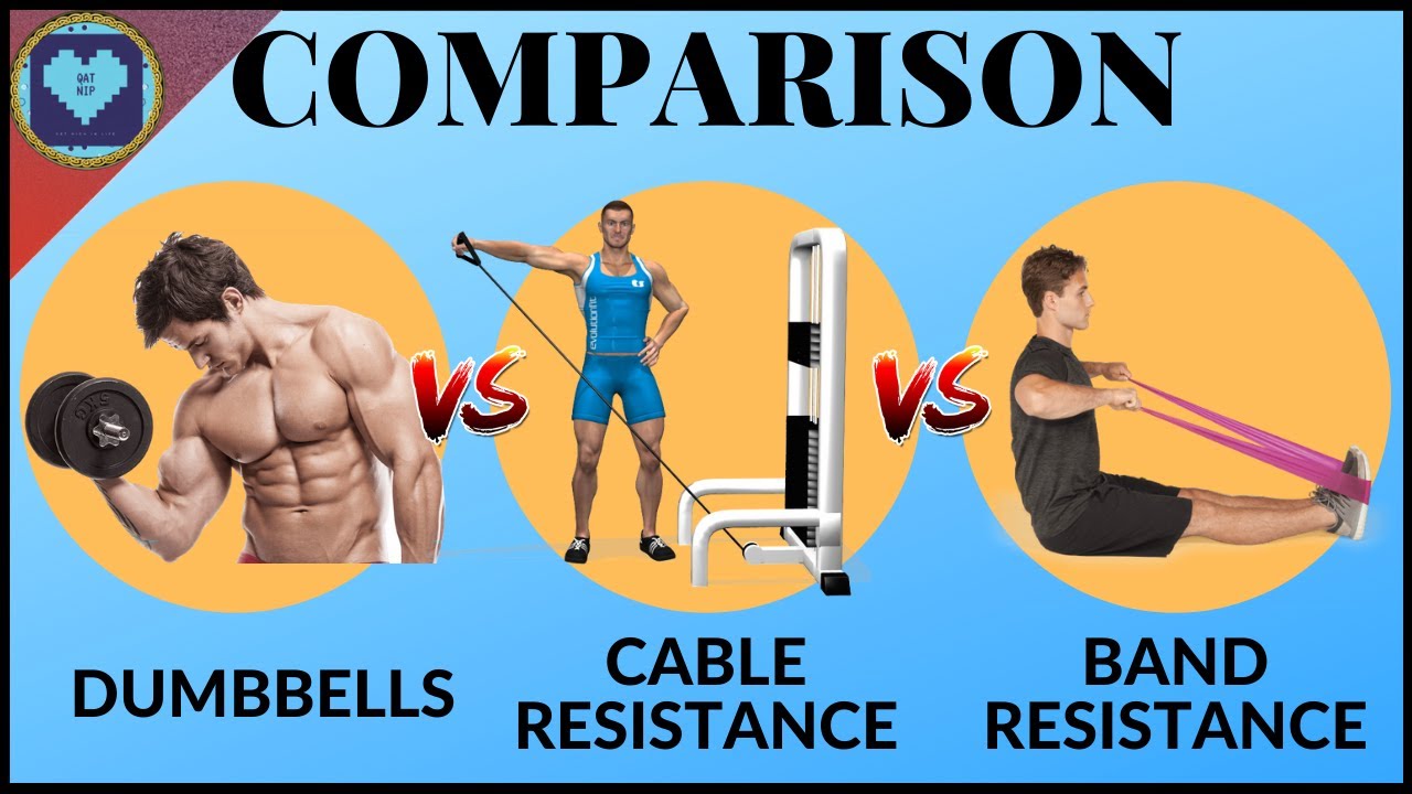 Dumbbells vs Cable Resistance vs Band Resistance | Comparison under 3 minutes