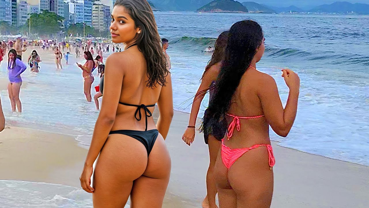 4K - BEACH WALK: COPACABANA - Best Beach Compilation - Rio de Janeiro Brazil