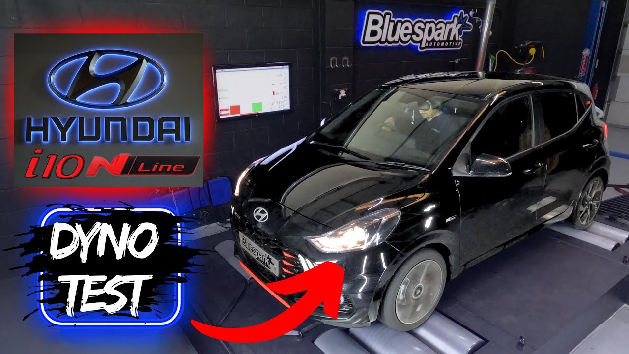 Hyundai i10 1.0 T-GDi N Line 99bhp/100ps Dyno Test with Bluespark Tuning Box