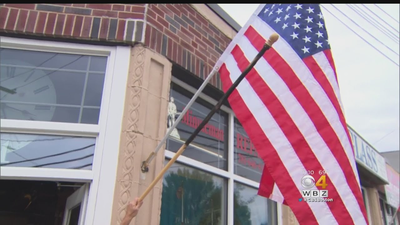 Flag Hanging From Arlington Business Set On Fire