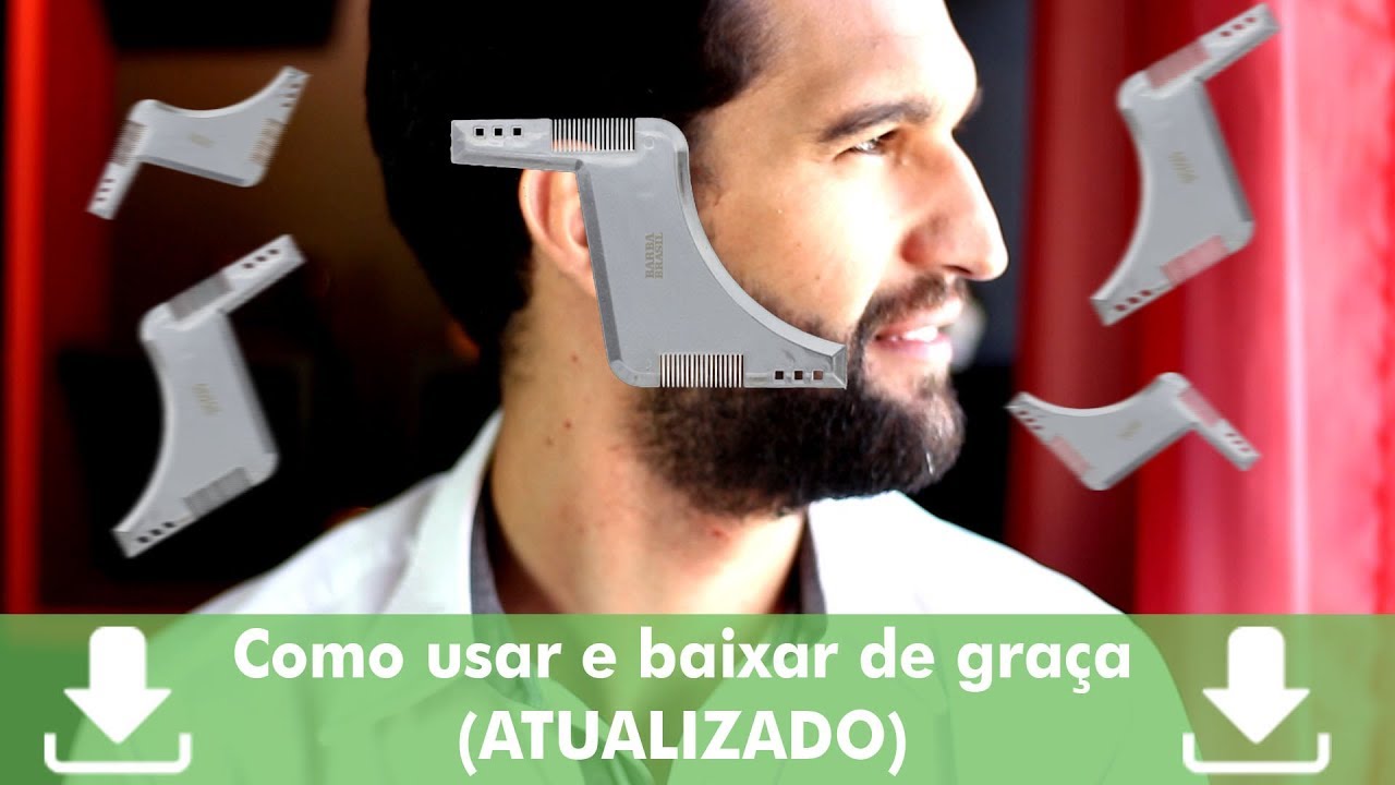 Como usar o Pente modelador para barba em casa - BAIXE DE GRAÇA