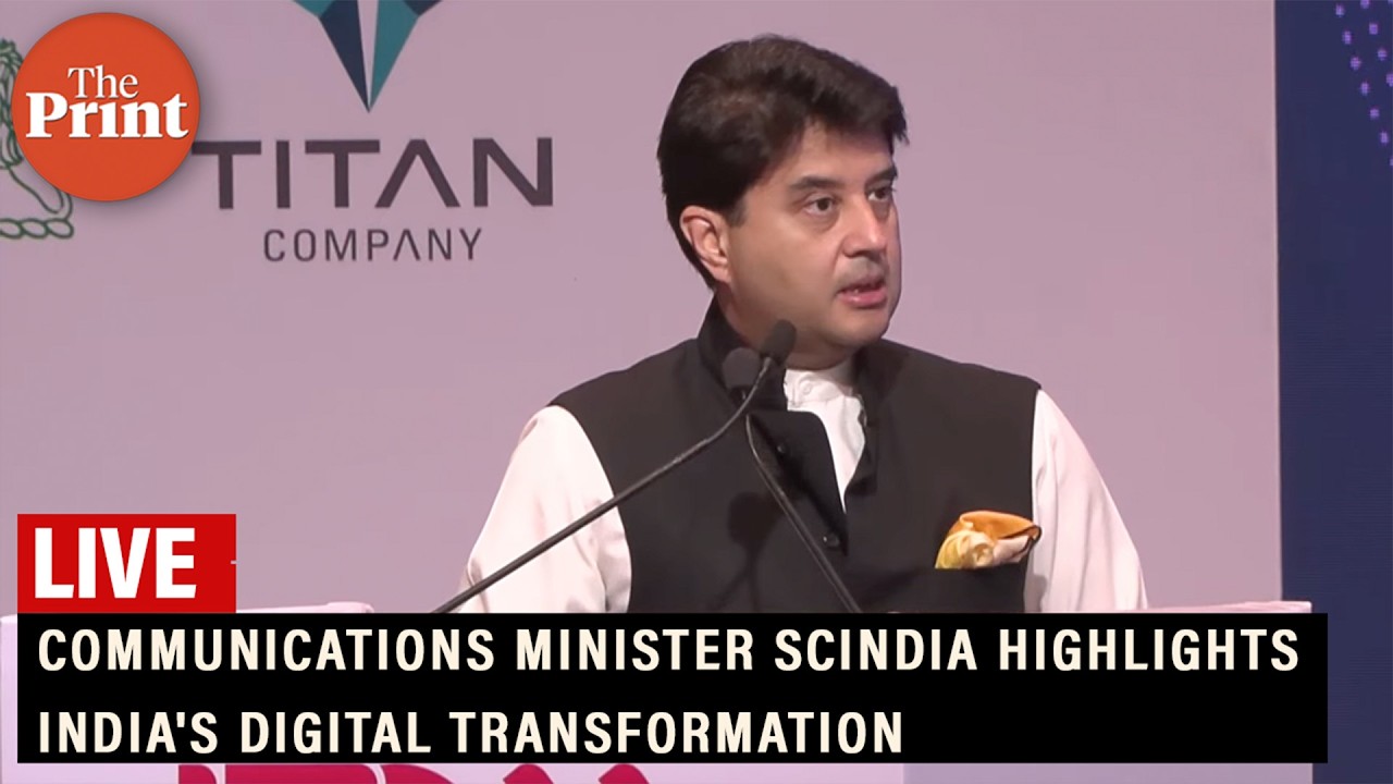 LIVE: Communications Minister Scindia highlights India's digital transformation