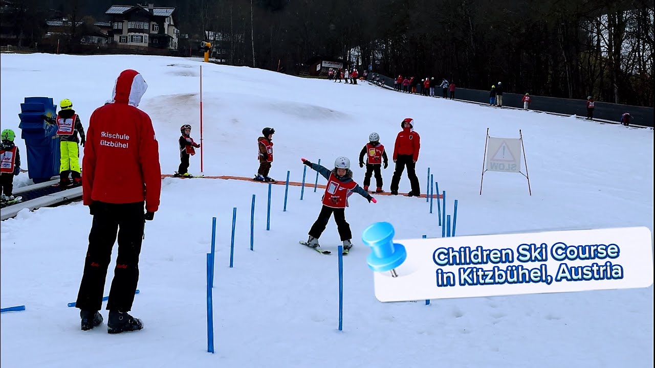 2 Days Children Ski Course in Kitzbühel Austria｜ Travel Vlog