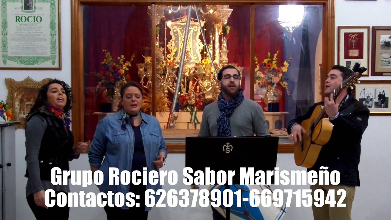 Grupo Rociero Sabor Marismeño-Misa- Canto de entrada-Carretas.