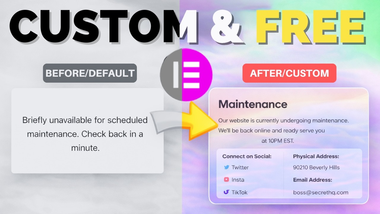 Elementor Maintenance Mode And Coming Soon Page (Free And Seo Safe)