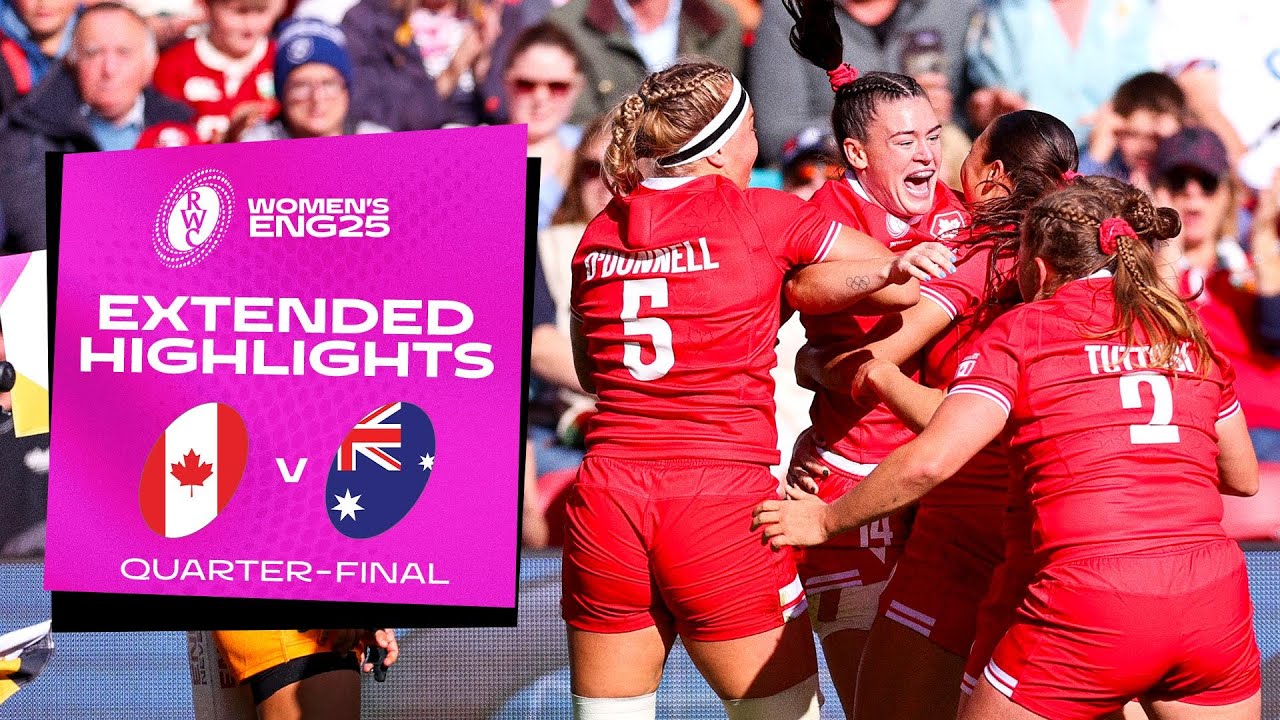Clinical display 🎯 | Canada vs Australia | Rugby World Cup 2025 | Extended Highlights