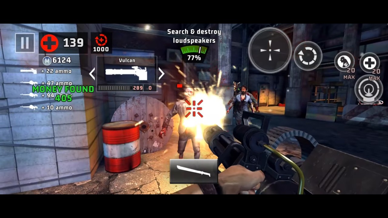 DEAD TRIGGER 2 GILDED MAC VS VULCAN COMPARISON GAMEPLAY UNCUT 15 MINUTES NO HIT RUN #dt2