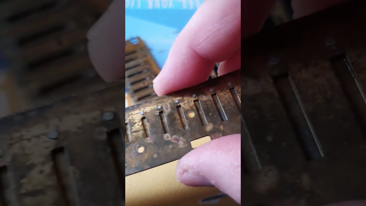 How to Clean & restore, salvage an old used harmonica with brass reed plates. Lee oskar. part 2