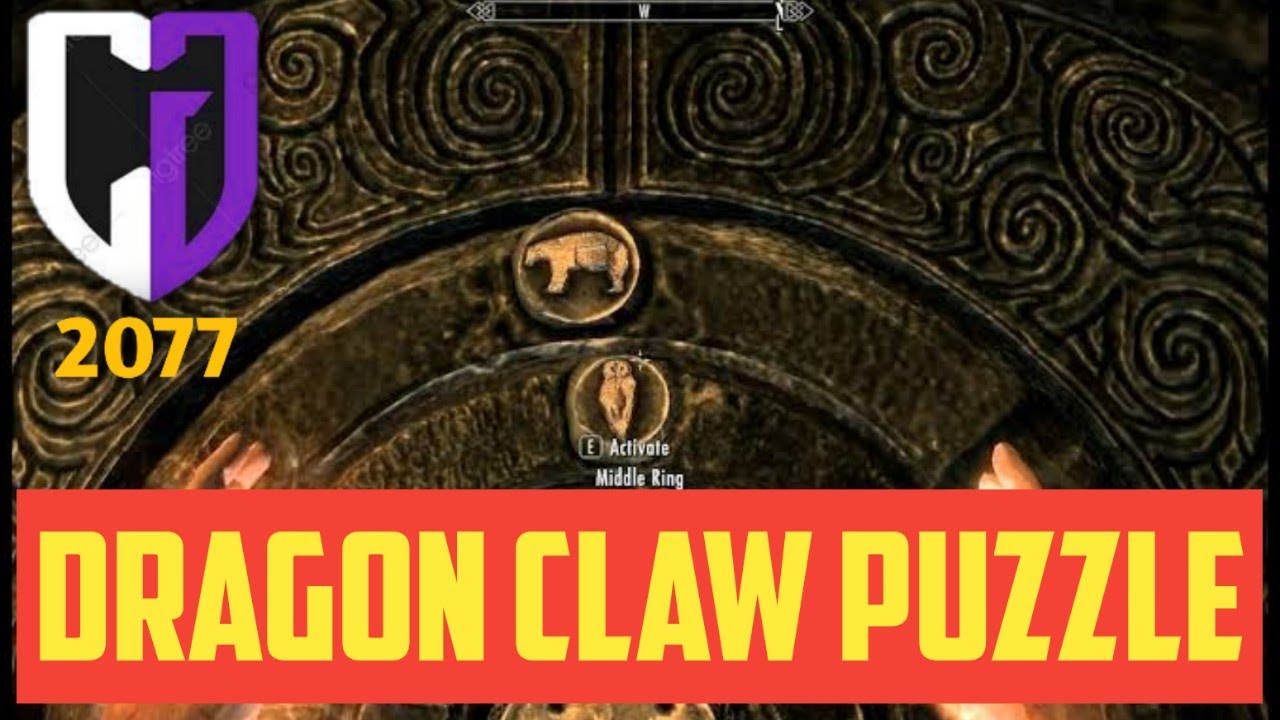 How To Unlock Dragon Claw Puzzle Door?-Skyrim Remastered edition (PS4)2021