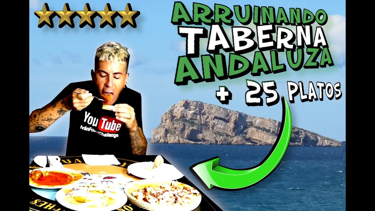 CASI REVIENTO comiendo TODA LA CARTA en una TABERNA ANDALUZA de BENIDORM *croquetas, Pescaito frito