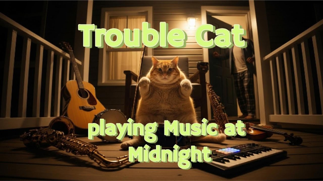 Cat Playing Music at Midnight — You Won’t Believe Its Reaction! Part 5