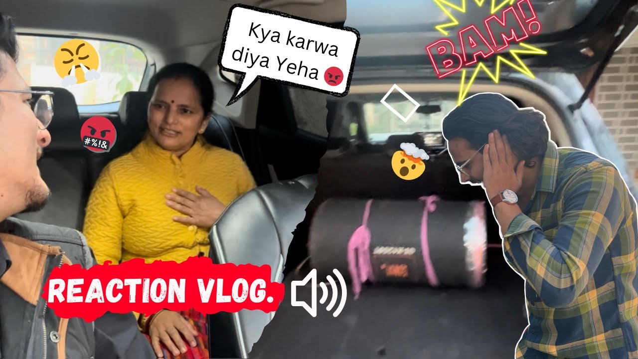 Finally! bass tube installed in my car 🫨mummy ka reaction 😂.