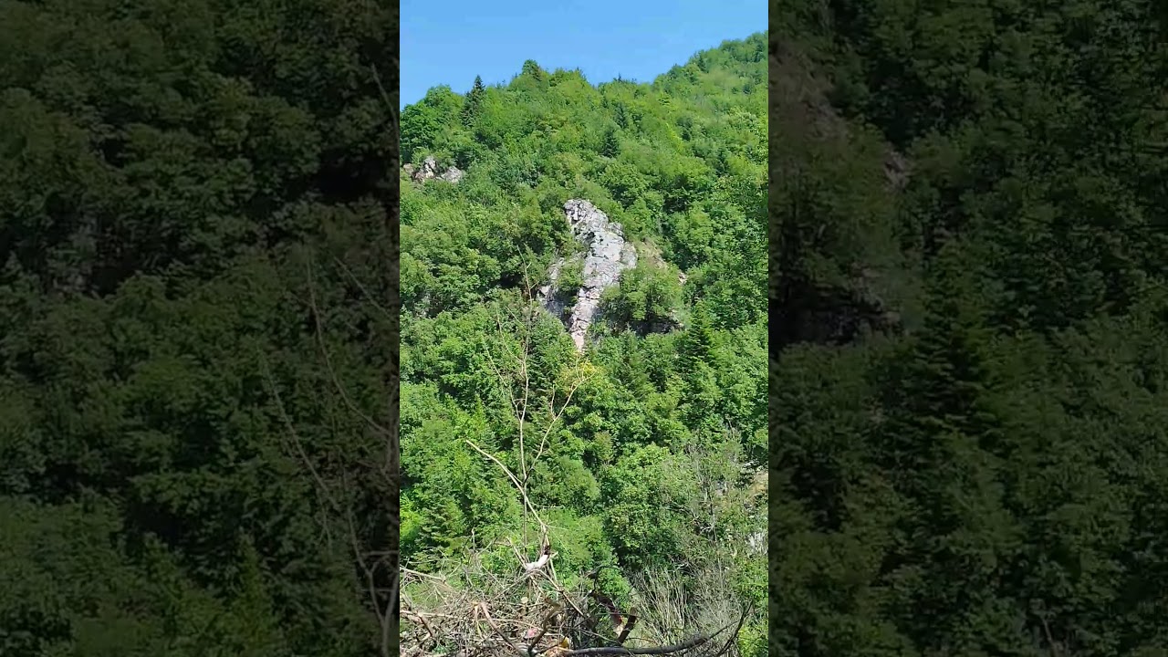 Cold Fresh water in mountain village Mavrovo beautiful nature and pure air