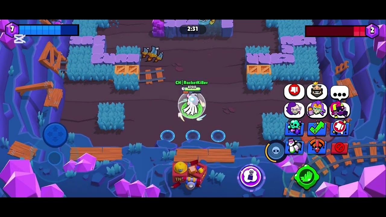 Pushing from gold to diamond only using EMZ 😈😈 #brawlstars  #randombs 