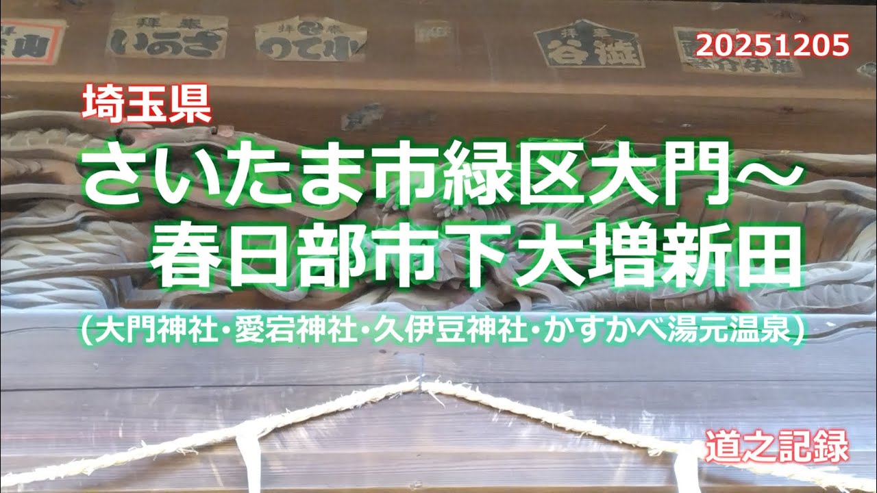 さいたま市緑区大門～春日部市下大増新田(埼玉県)