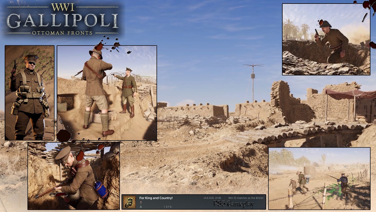 Gallipoli | WWI | Ottoman fronts | For King and Country! [PS5]