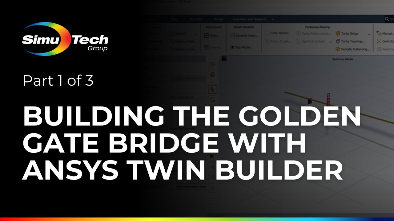 Строительство моста Золотые Ворота с помощью Ansys Twin Builder | Часть 1