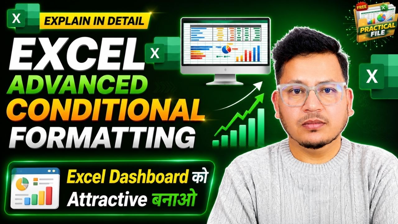 Excel Advanced Conditional Formatting | Formula Based Highlighting (Hindi)