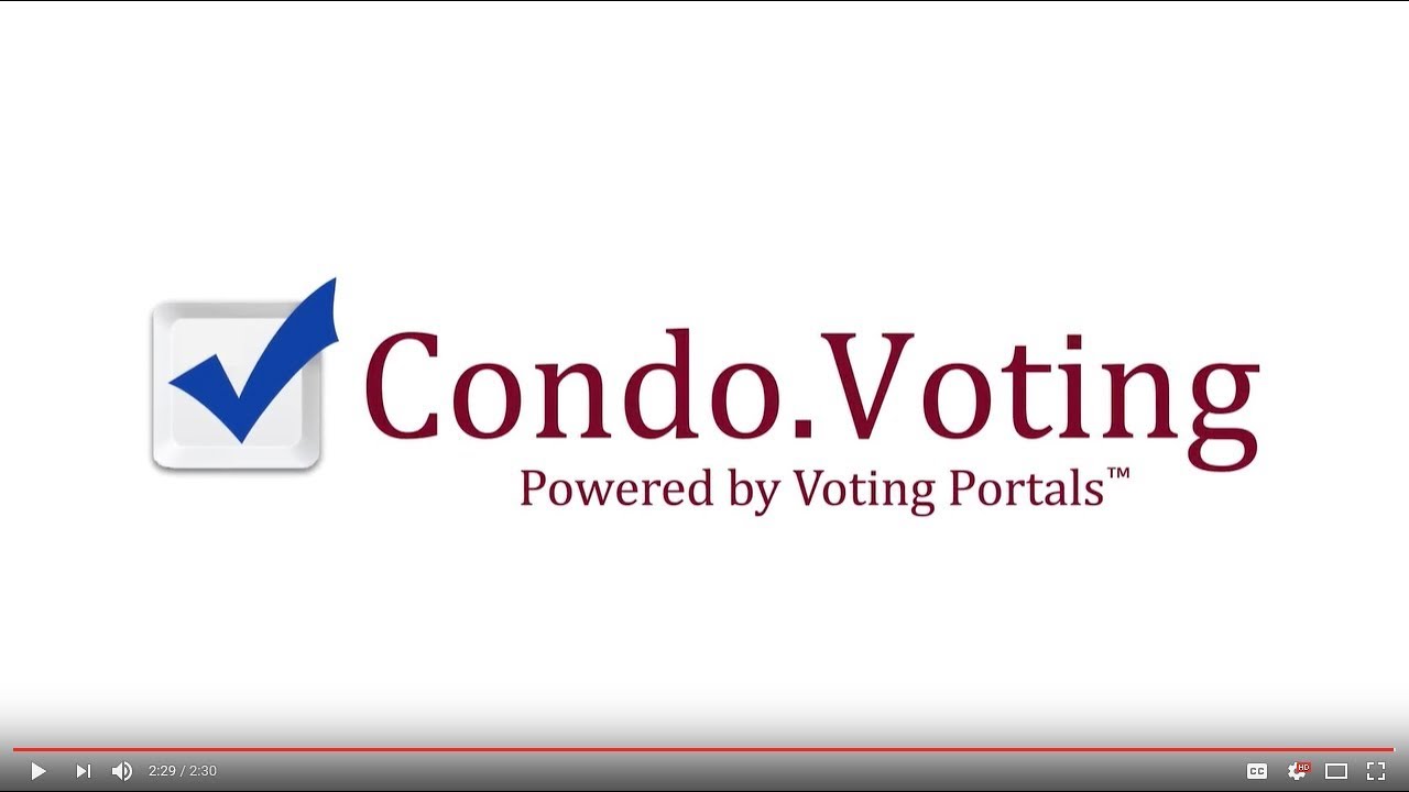 Condo.Voting, The Future of Association Elections and Electronic Voting