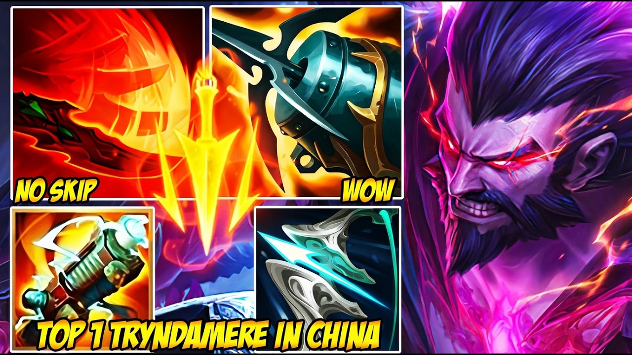 WILD RIFT CHINA TOP 1 TRYNDAMERE - KRAKEN SLAYER TRYNDAMERE IS UNSTOPPABLE
