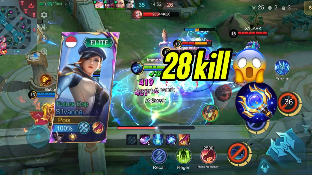 gameplay silvana,28 kill 😱 musuh berasa bot, tonton sampai habis!! 🔥🔥