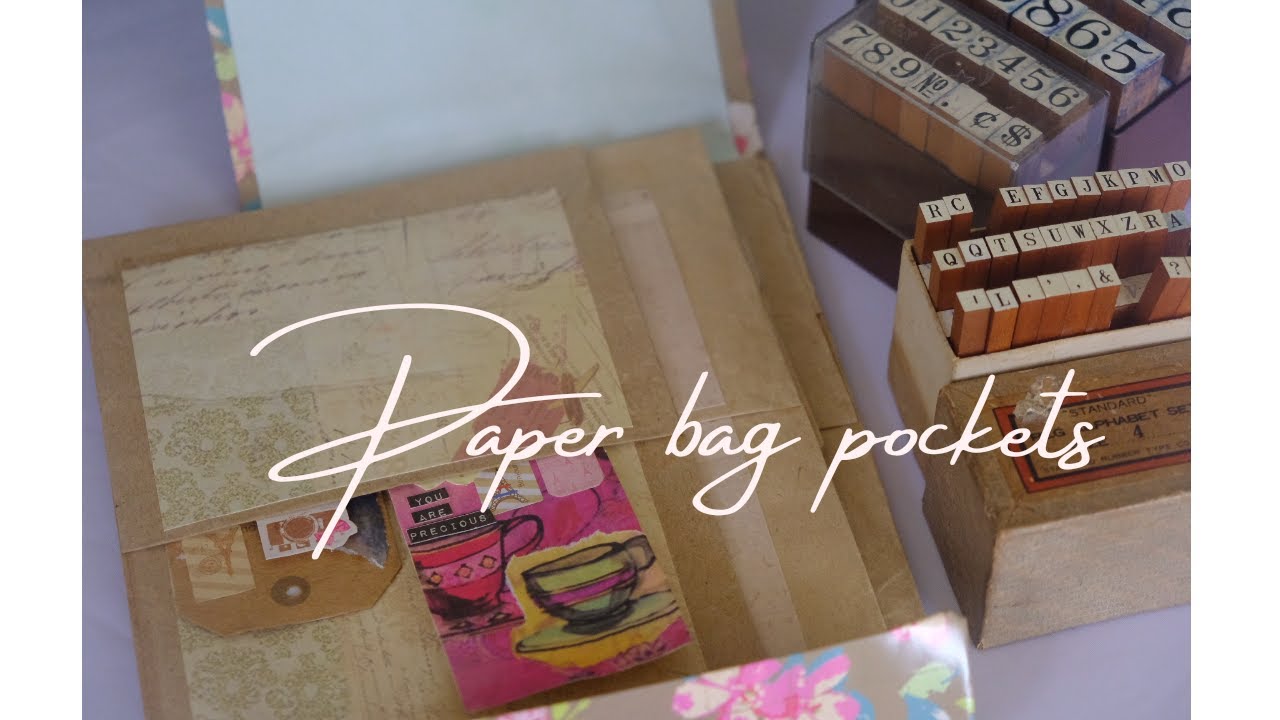 Altered brown paper bags