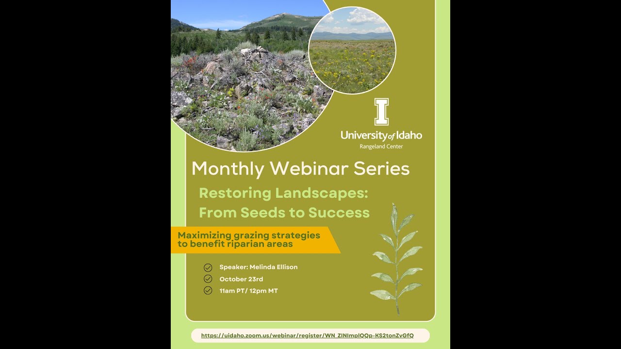 Seeds to Success, October 2025: Riparian Grazing with Melinda Ellison