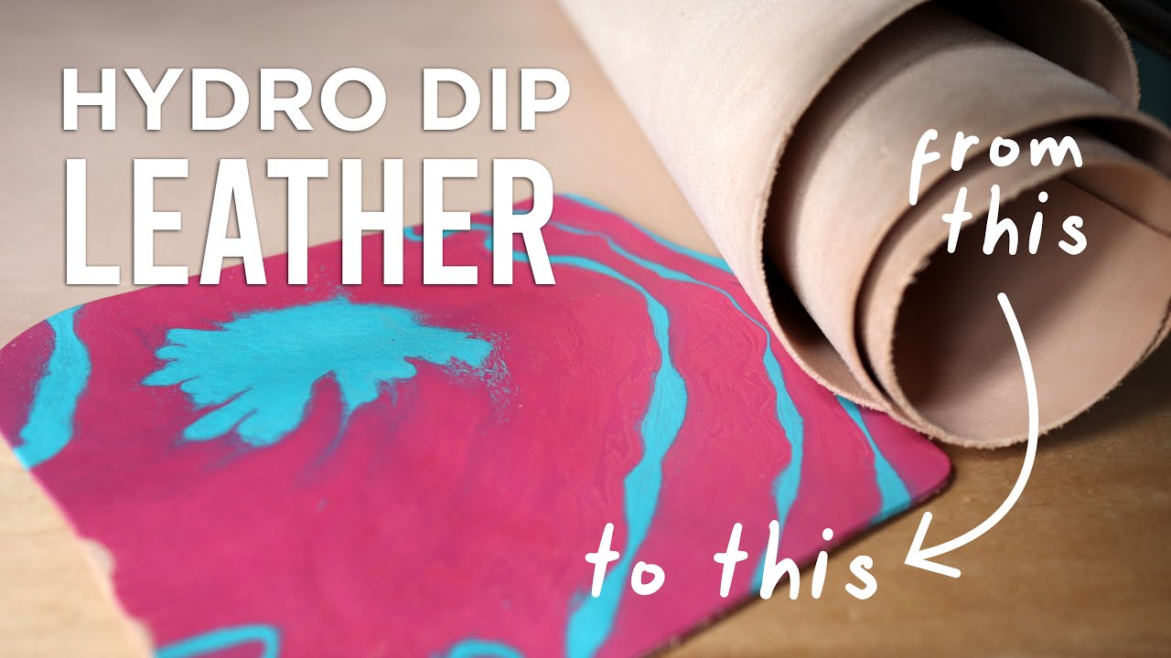 HYDRO DIPPING LEATHER  - Marble your projects!