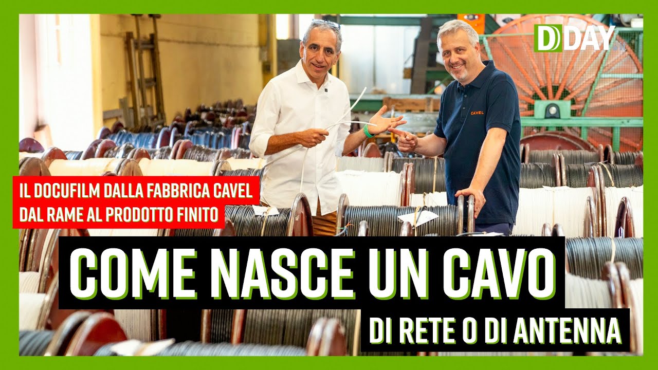 Come nasce un cavo di rete o di antenna: il docufilm dalla fabbrica Cavel