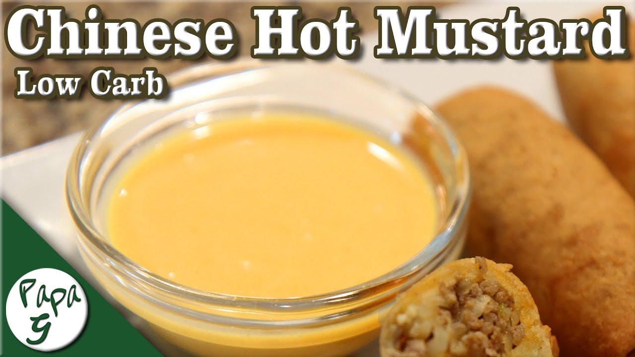 Chinese Hot Mustard Sauce &ndash; Low Carb Keto Egg Roll Dipping Sauce │ Saucy Sunday
