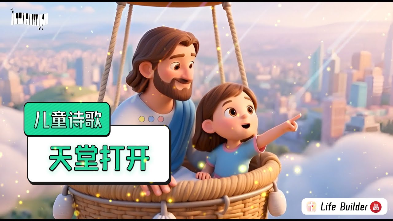 儿童诗歌：天堂打开 | 听主耶稣的话！ 💥 | 兒歌童謠 | 卡通動畫 |