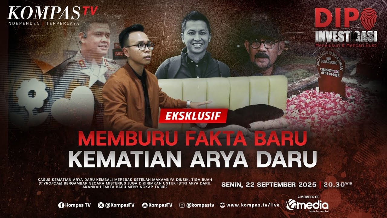 LIVE EKSKLUSIF - Memburu Fakta Baru Kematian Arya Daru | DIPO INVESTIGASI