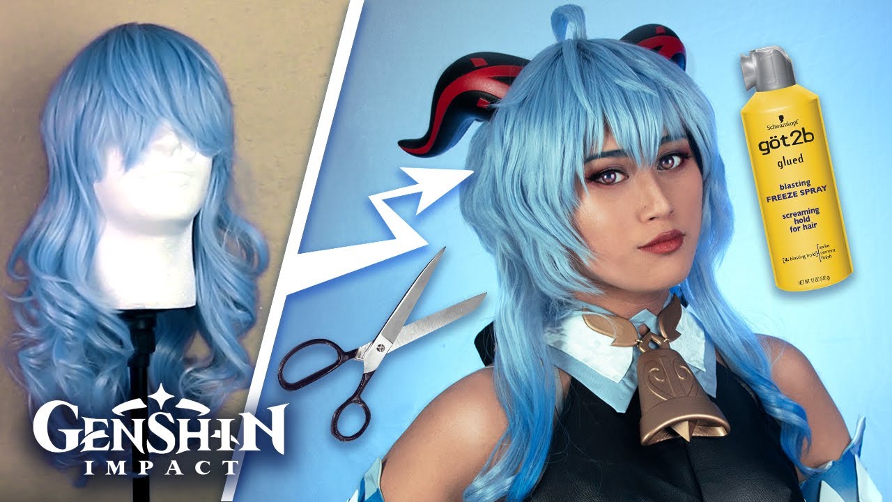 Урок по созданию парика для косплея Ганью | Genshin Impact ❄️🥥🐐