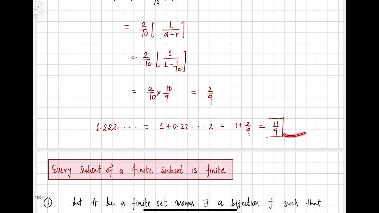 Application of infinite geometric series 2