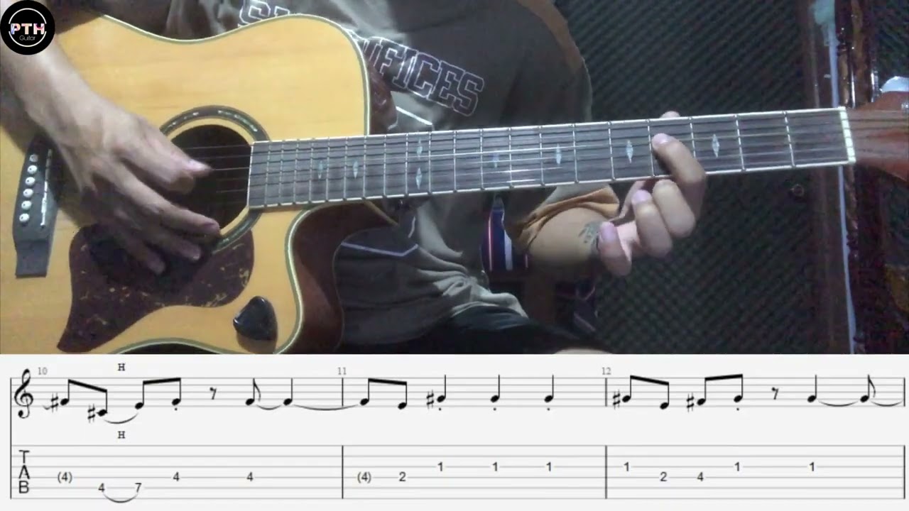 အတ္တသမားကျွန်တော် guitar intro and solo tutorial by@pthguitar