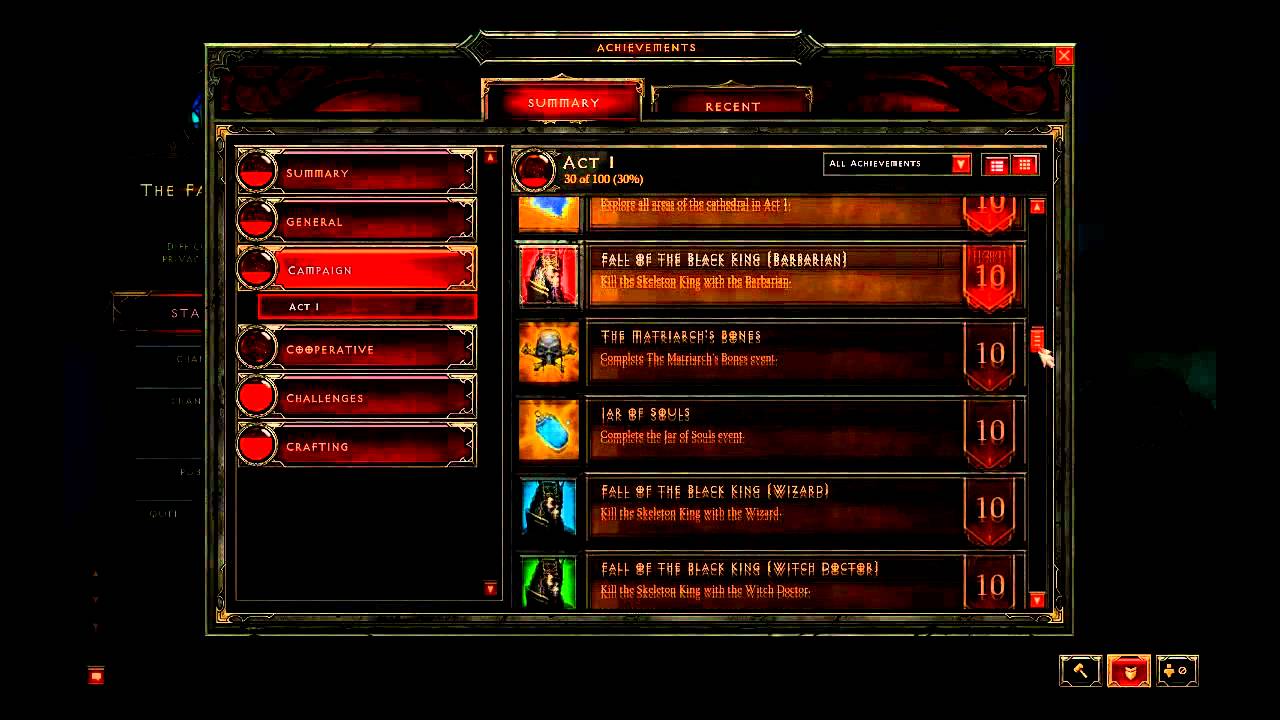 Diablo 3 Beta Patch 6 - Player Profiles & Achievements